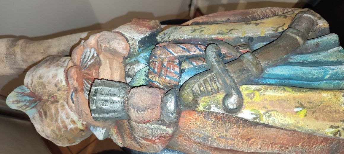 Lampa z glinki art unikat Pan Zagłoba