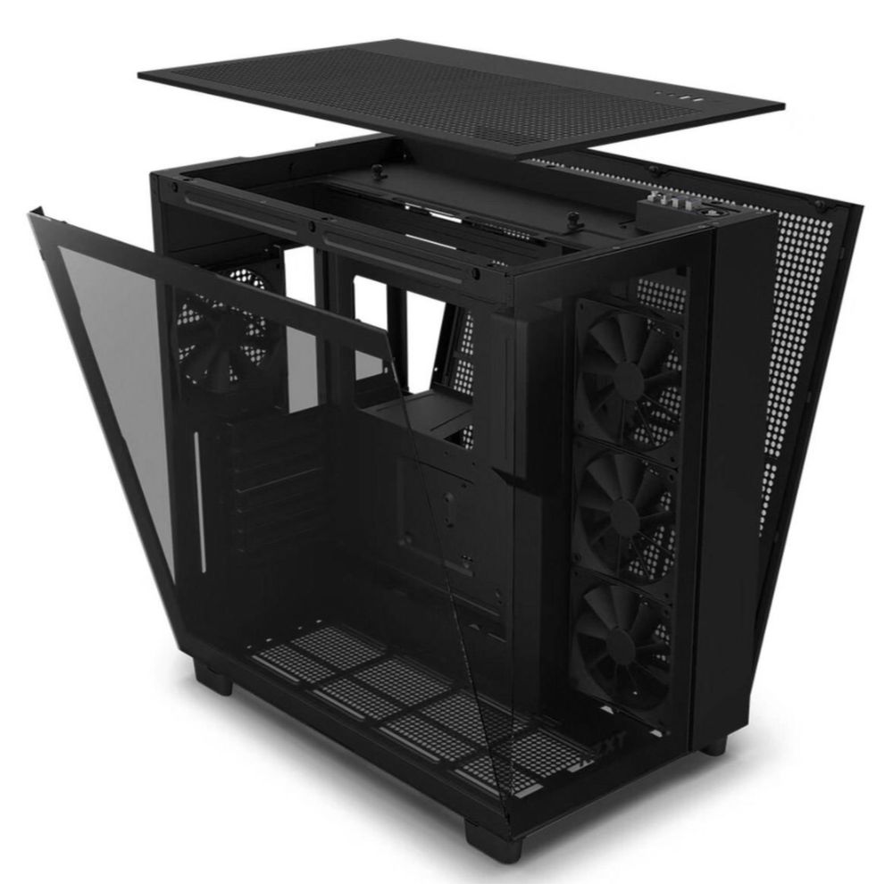 Caixa ATX NZXT H9 Flow Vidro Temperado Preta