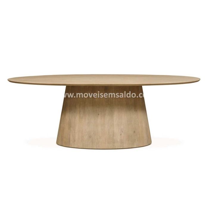 Mesa de Jantar c/ Tampo Oval - Fabricamos todas as medidas e materiais