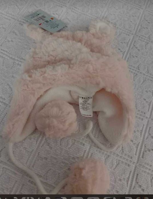 Czapka dla dziewczynki jesień - zima rozmiar 38-40