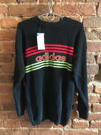 Vintage Adidas Sweater | M-L | чоловічий в‘язаний светр адідас