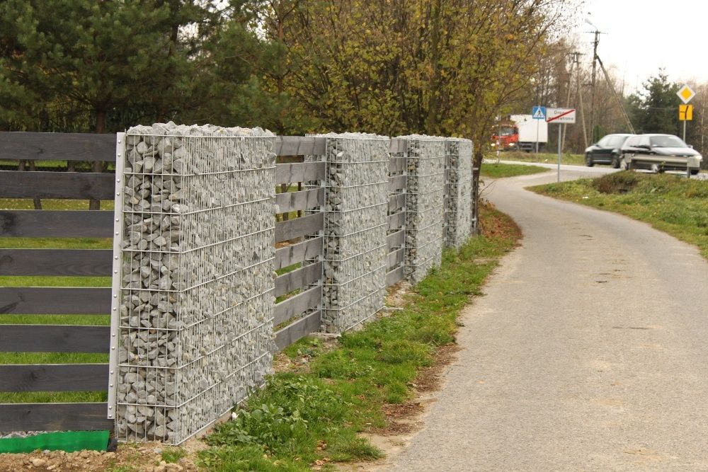 ogrodzenie zasypywane kamieniem gabion 183cm