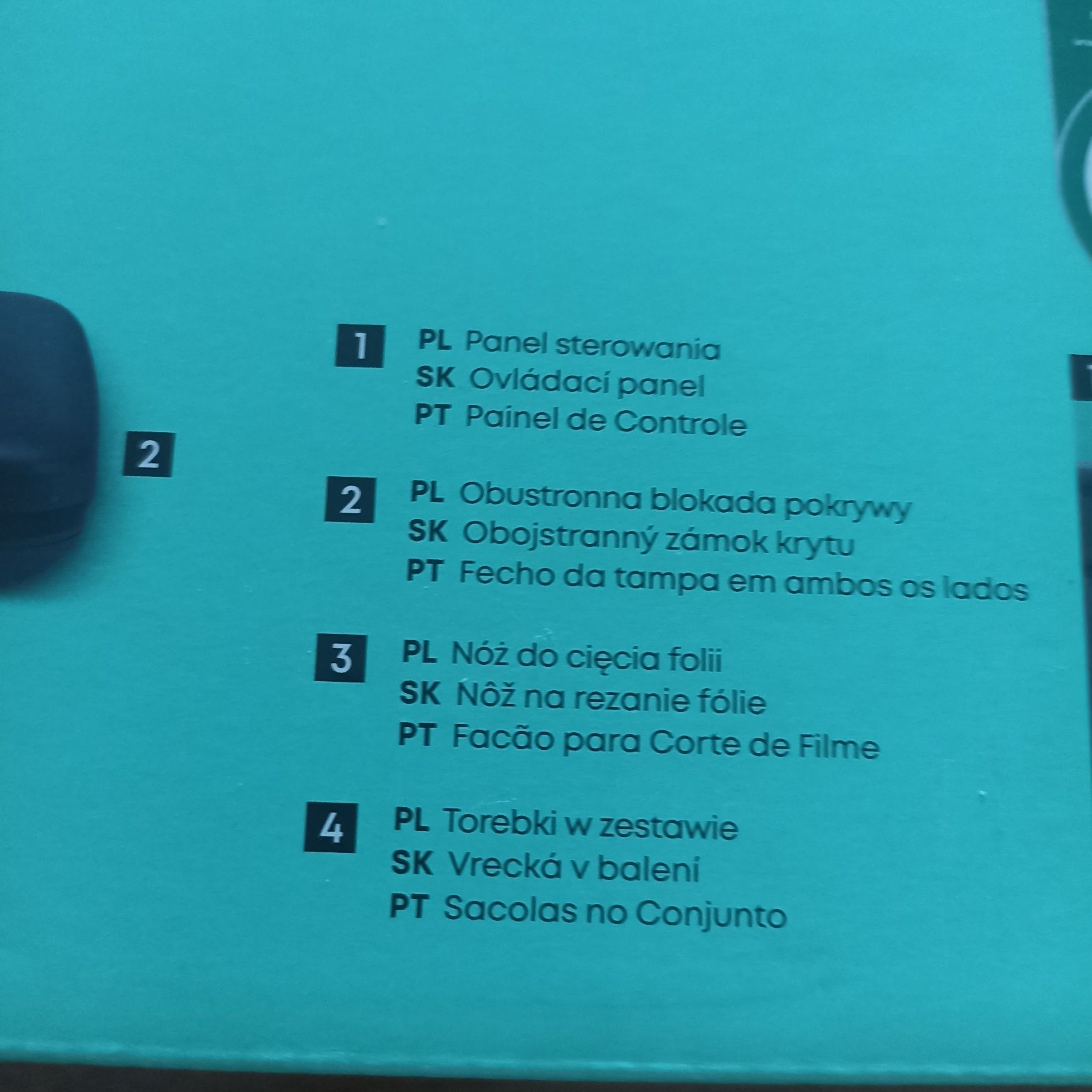 Zgrzewarka do pakowania próżniowego.