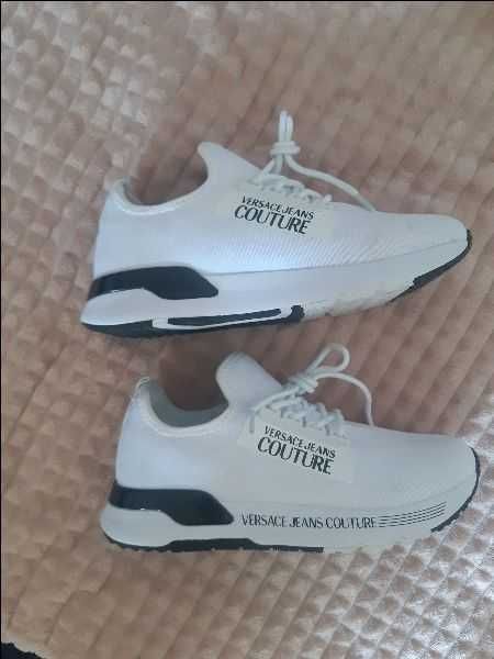 VERSACE JEANS COUTURE adidasy oryginał 38 NOWE bialo -czarne