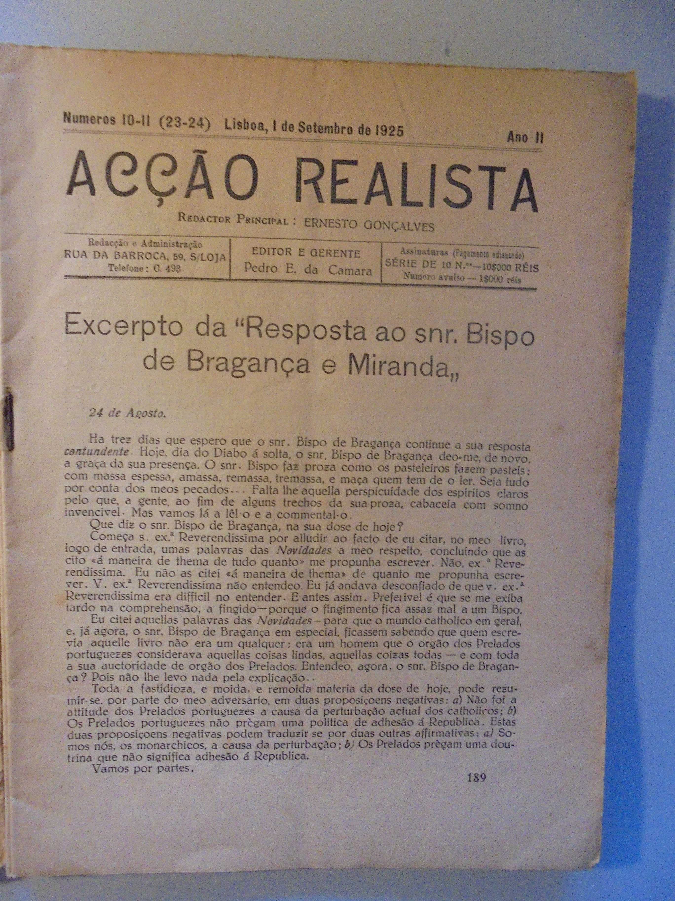 Revista Acção Realista,1925-Nº 23/24