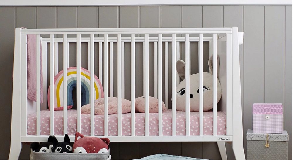 Łóżeczko niemowlęce WOODIES Slim Cot 120×60