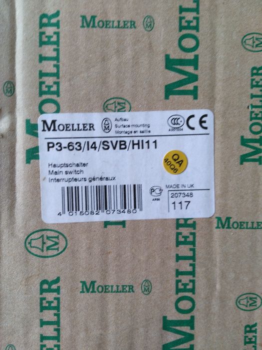 Eaton 207348 wyłącznik 3P 63A 1Z 1R w obudowie IP65 P3-63/I4/SVB/HI11