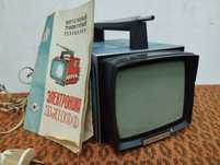Telewizor, telewizorek radziecki, mały, sprawny, PRL, CCCP, instrukcja