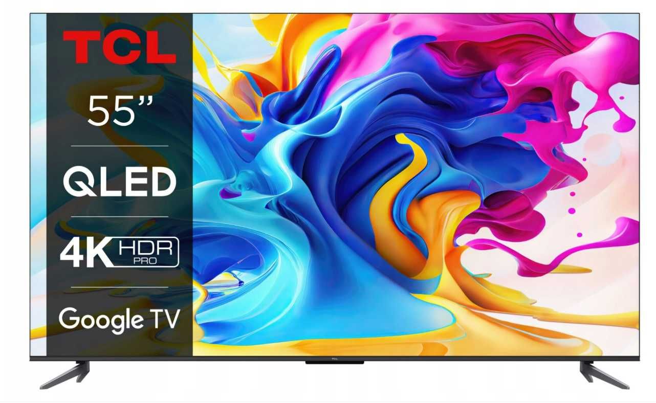 NOWY QLED Telewizor QLED TCL 55C645 55 cali 4K UHD gwar 2 lata