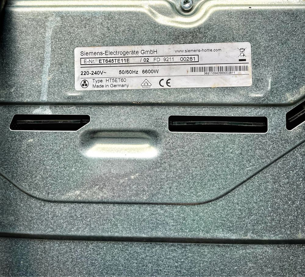 Індукційна поверхня 60 см Сіменс Siemens Schott ceran ET645TE11E