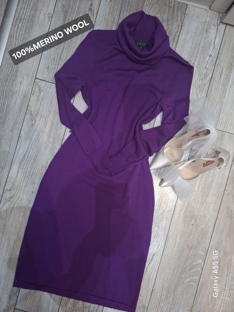 Sukienka Lauren Ralph Lauren 100%merino wool