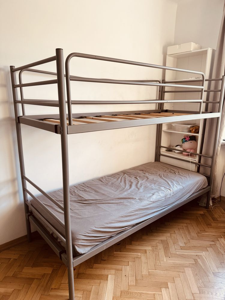 ŁÓŻKO PIĘTROWE metalowa rama