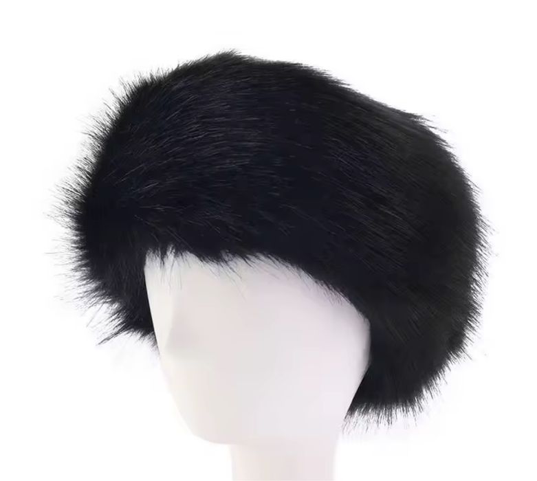 Ободок  зі штучного  хутра . Меховая шапочка / повʼязка