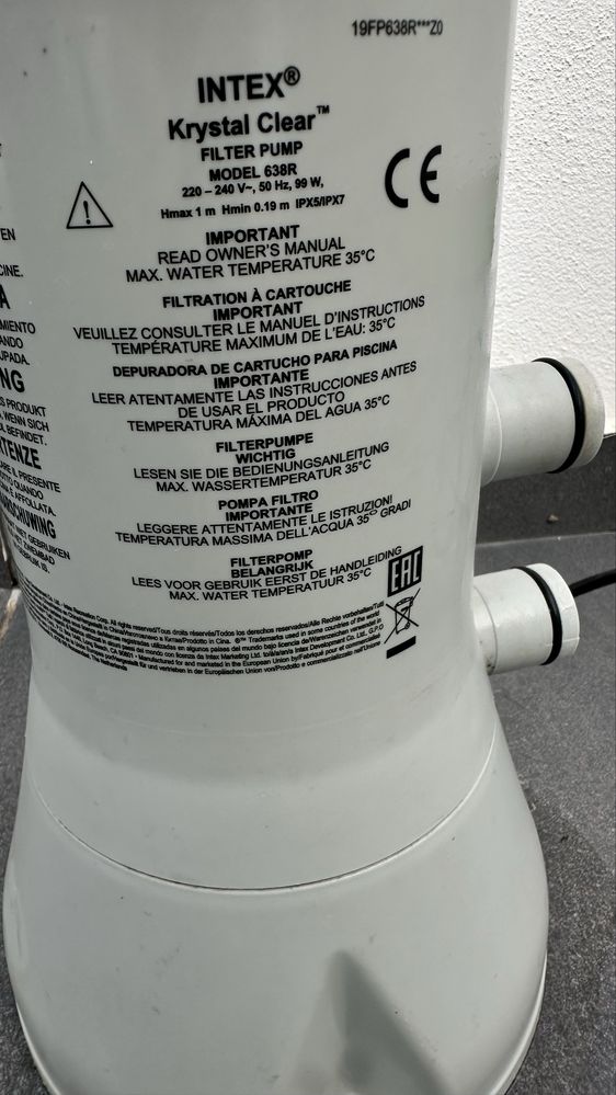 Bomba para piscina intex