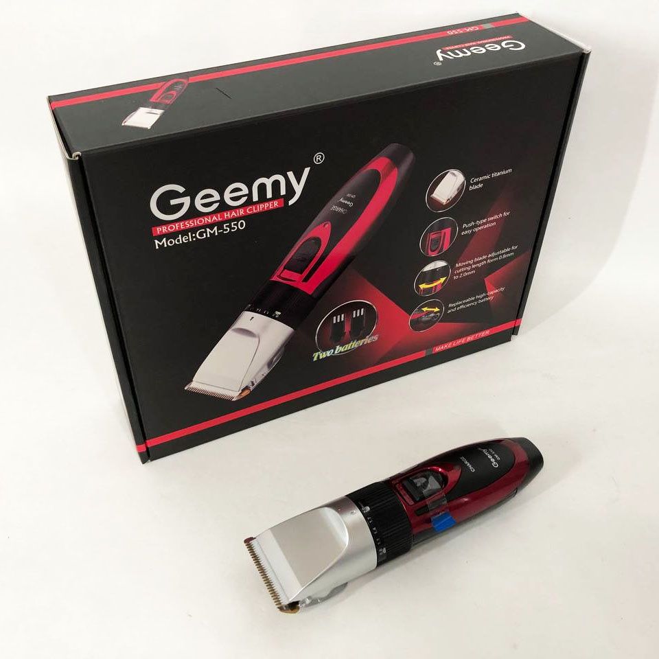 Професійна машинка для стрижки волосся GEMEI GM-550 з двома акумулятор