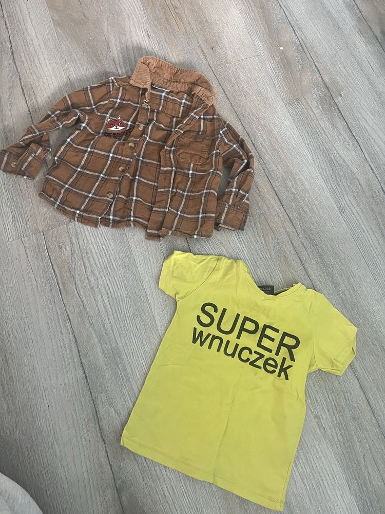 Paczka karton rzeczy ubran dla chlopca 86-92