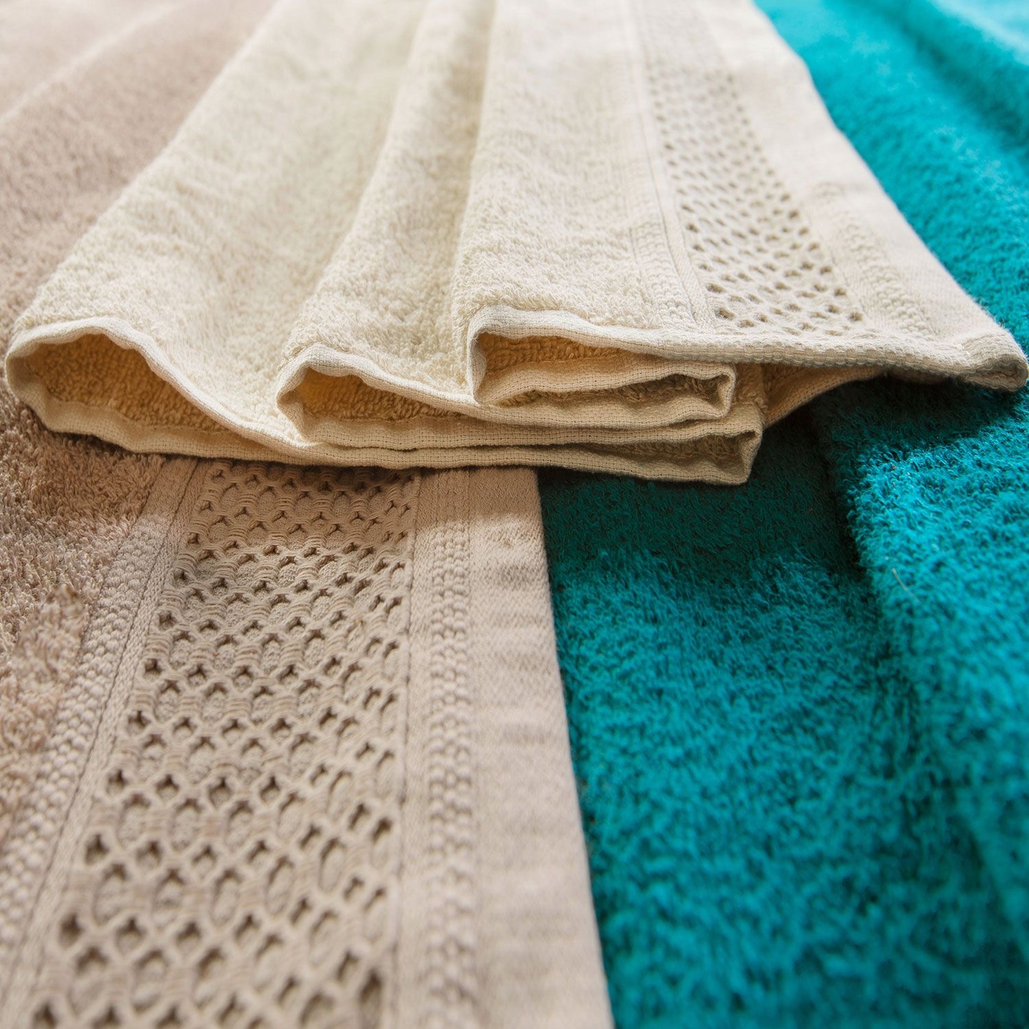 Ręcznik Solano 30x50 beżowy frotte 100% bawełna