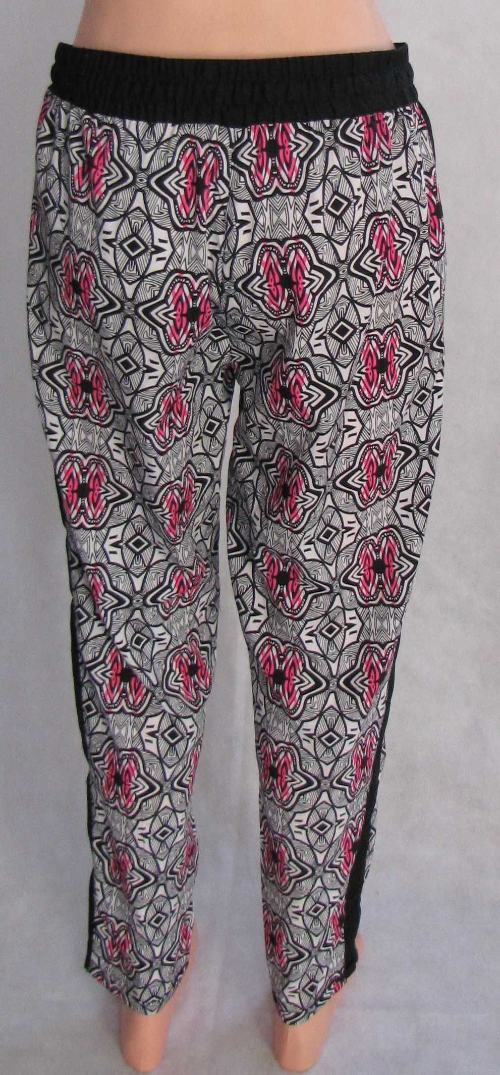 Reserved letnie spodnie damskie azteckie wzory S/M