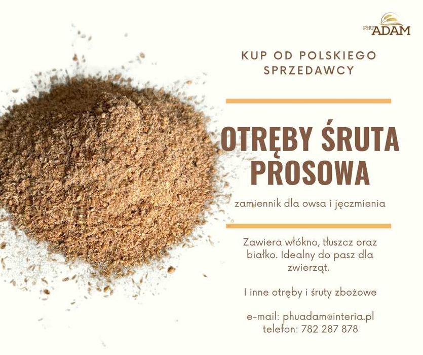 pasza mielona ,śruta paszowa dla bydła świń gęsi mix pasza otręby