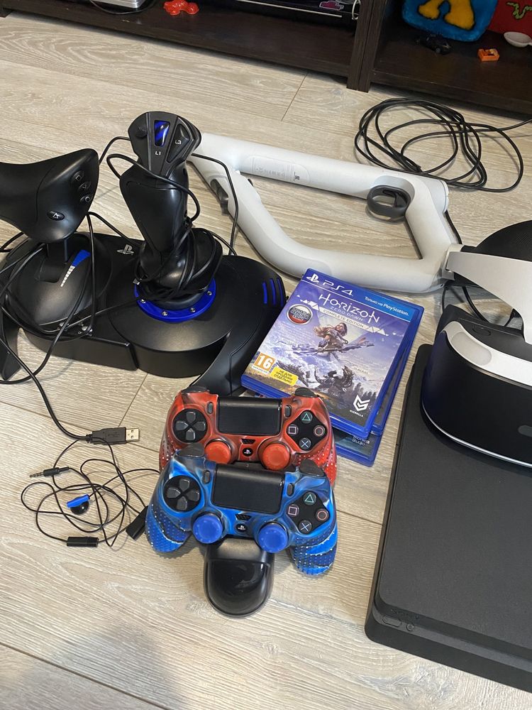 Sony PlayStation 4 Slim 1Tb PS4 WR игровая консоль+ VR комплект