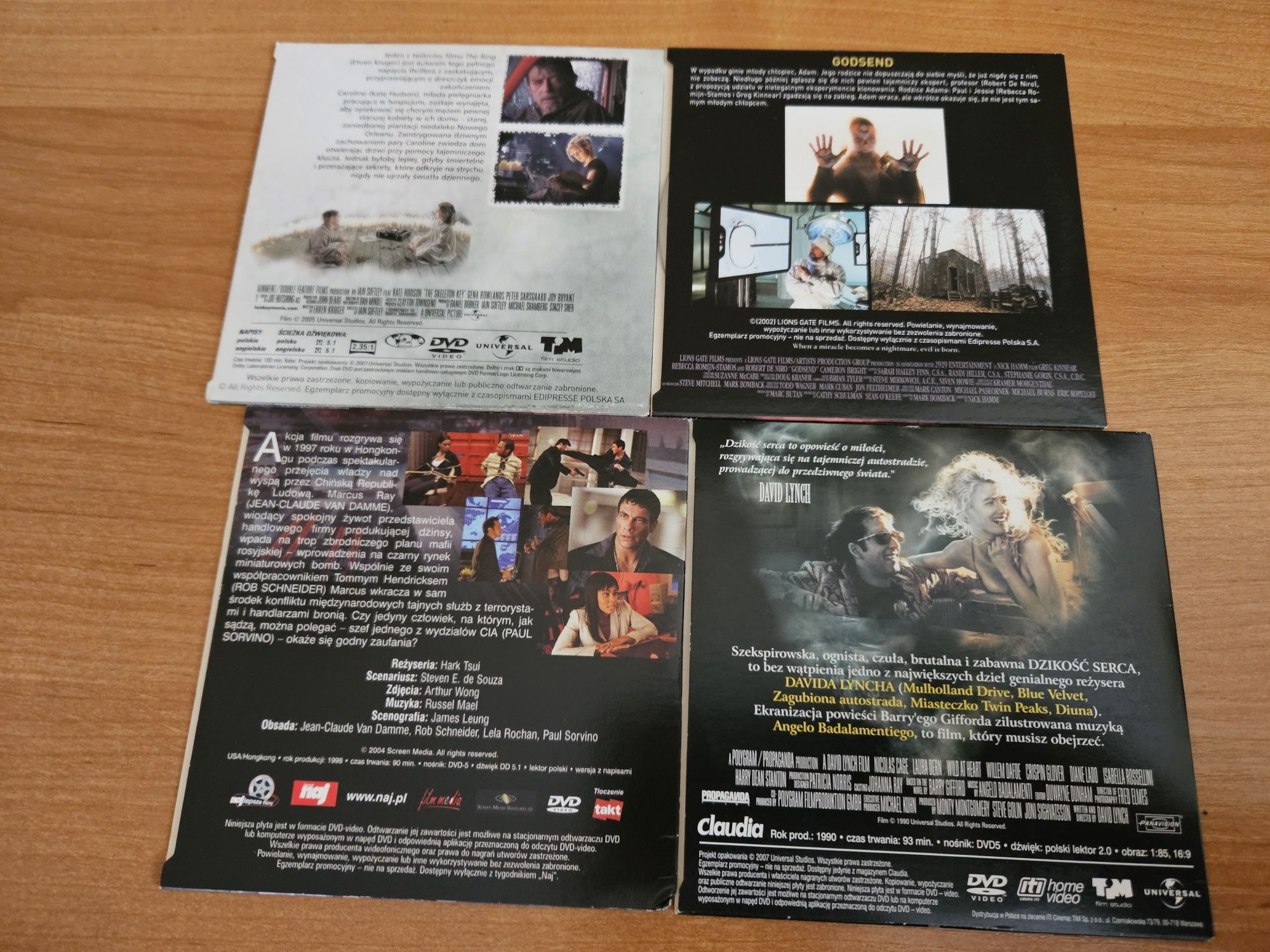 Zestaw 4 płyt dvd