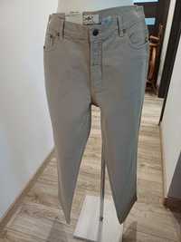 Spodnie męskie gruby beżowy jeans nowe Drifter rozm W36L32.