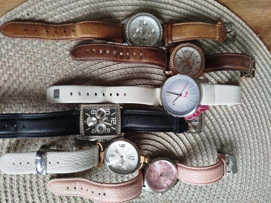Zestaw zegarków damskich Puma,Lacoste, Festina fossil