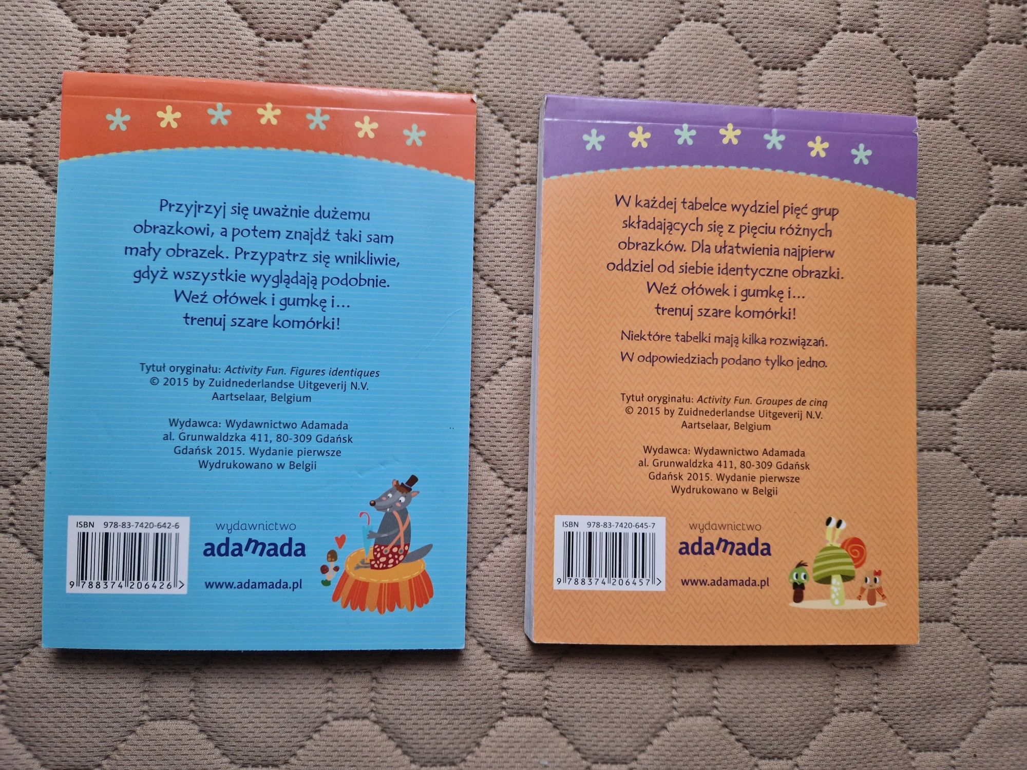 Łamigłówki dla dzieci znajdź różnice 2 książeczki