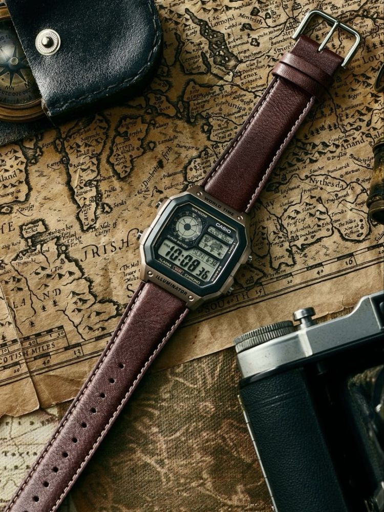 Годинник чоловічий Casio AE-1200WHL-5A Оригінал Гарантія Часы Касио