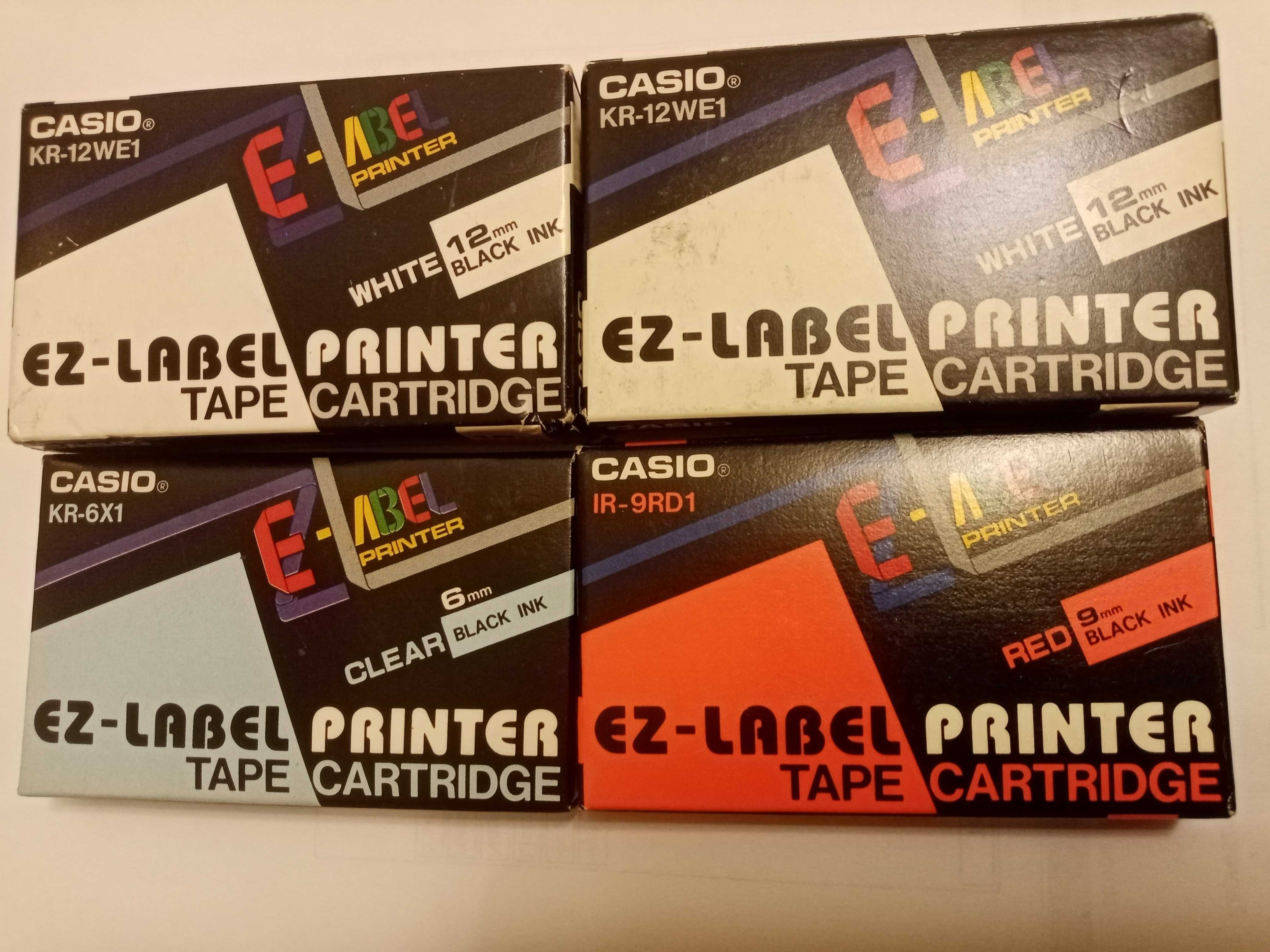 Taśmy CASIO EZ LABEL do drukarek  samoprzylepne