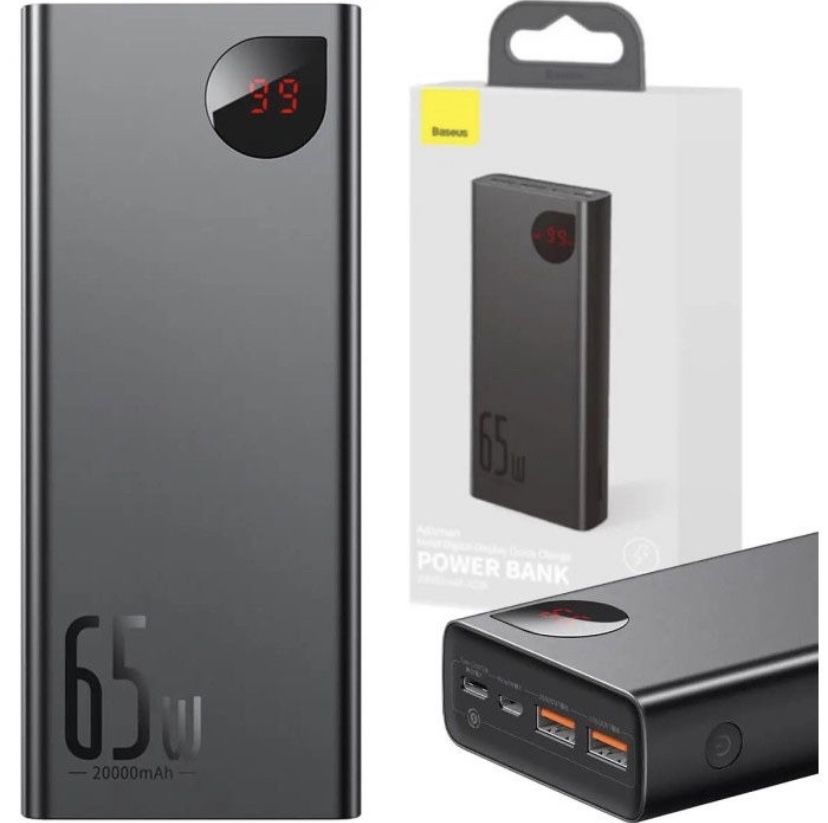 БРАК 65w 20000mah baseus павербанк adaman metal акумулятор