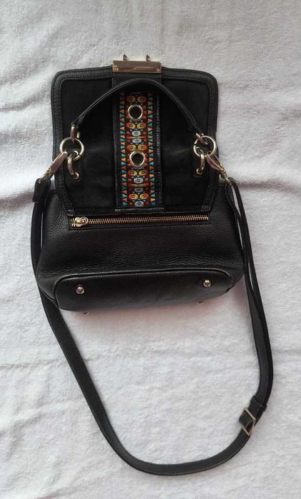 Torebka czarna WITTCHEN, używana, szerokość 26.cm wysokość 19 cm