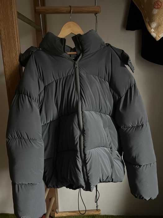 Зимовий оверсайз пуховик blaid жіночий або чоловічий, молодіжний сірий