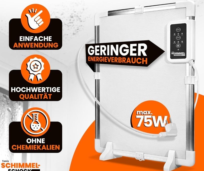 Ogrzewanie antypleśniowe do zwalczania pleśni