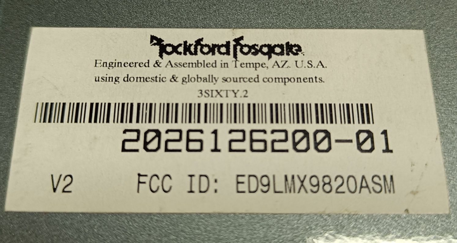 Rockford Fosgate 3.SIXTY.2 procesor dźwięku