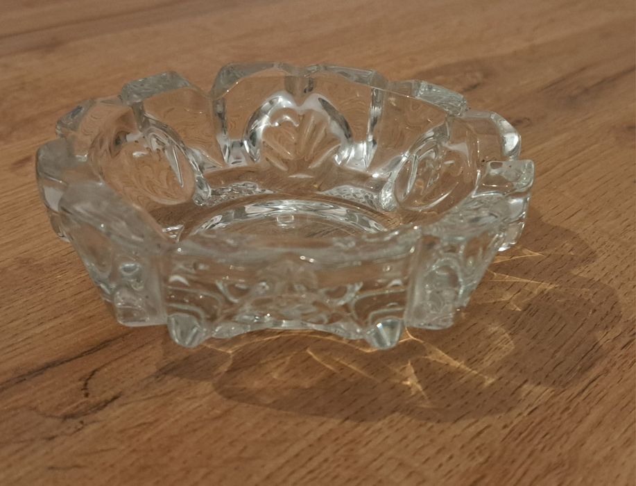 Popielniczka kryształowa PRL