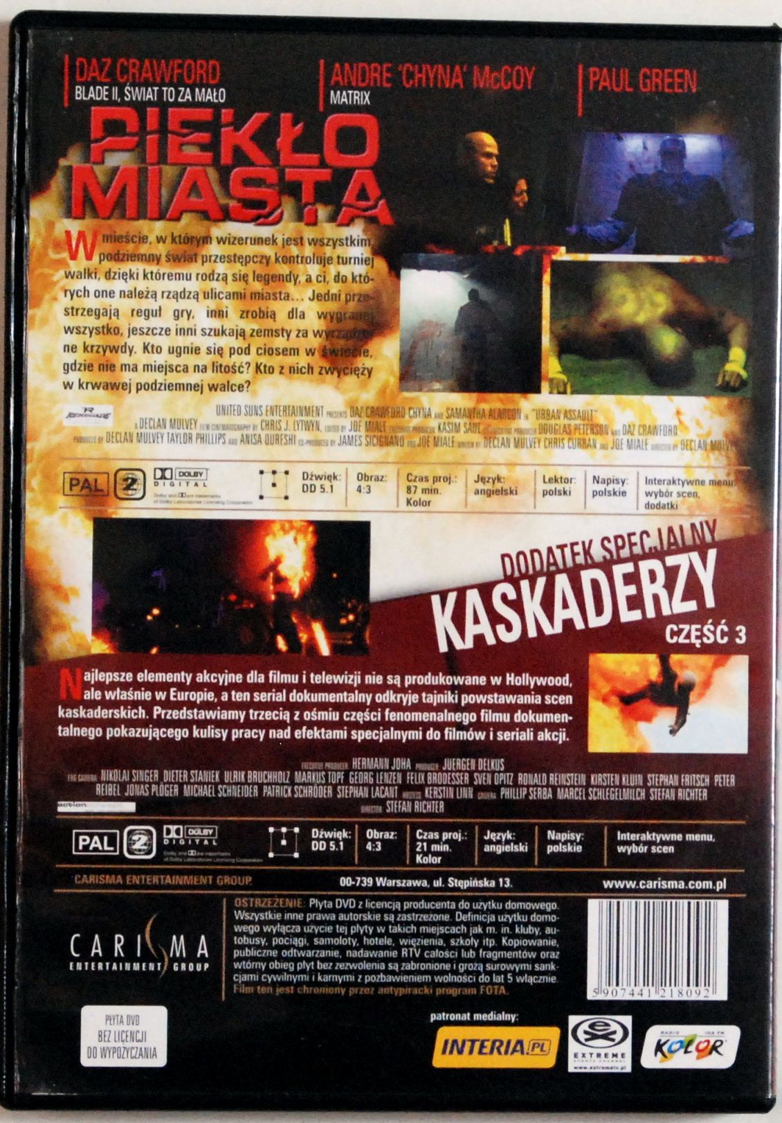 DVD Piekło Miasta