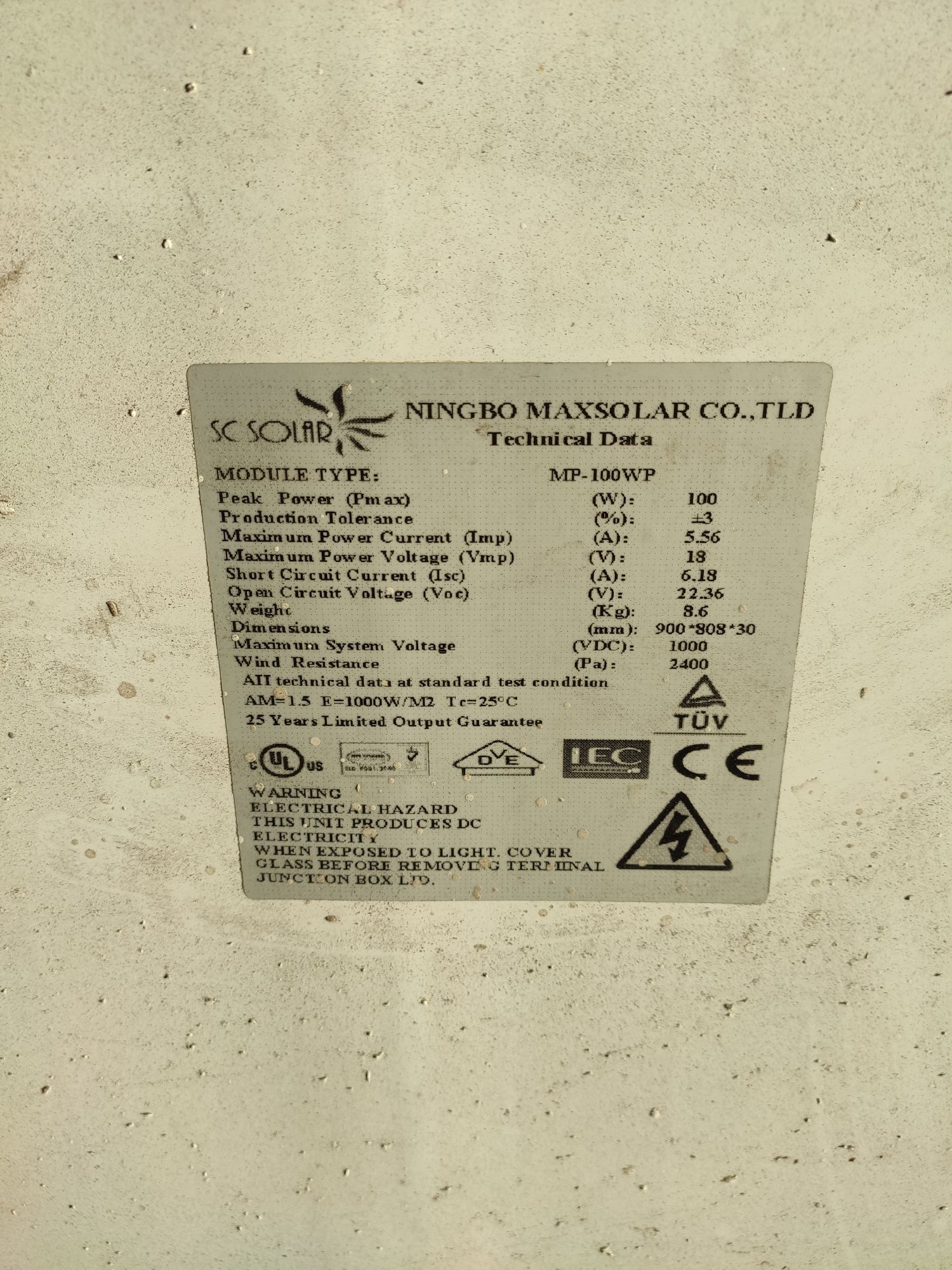 Panel solarny 100w przyczepa kamper