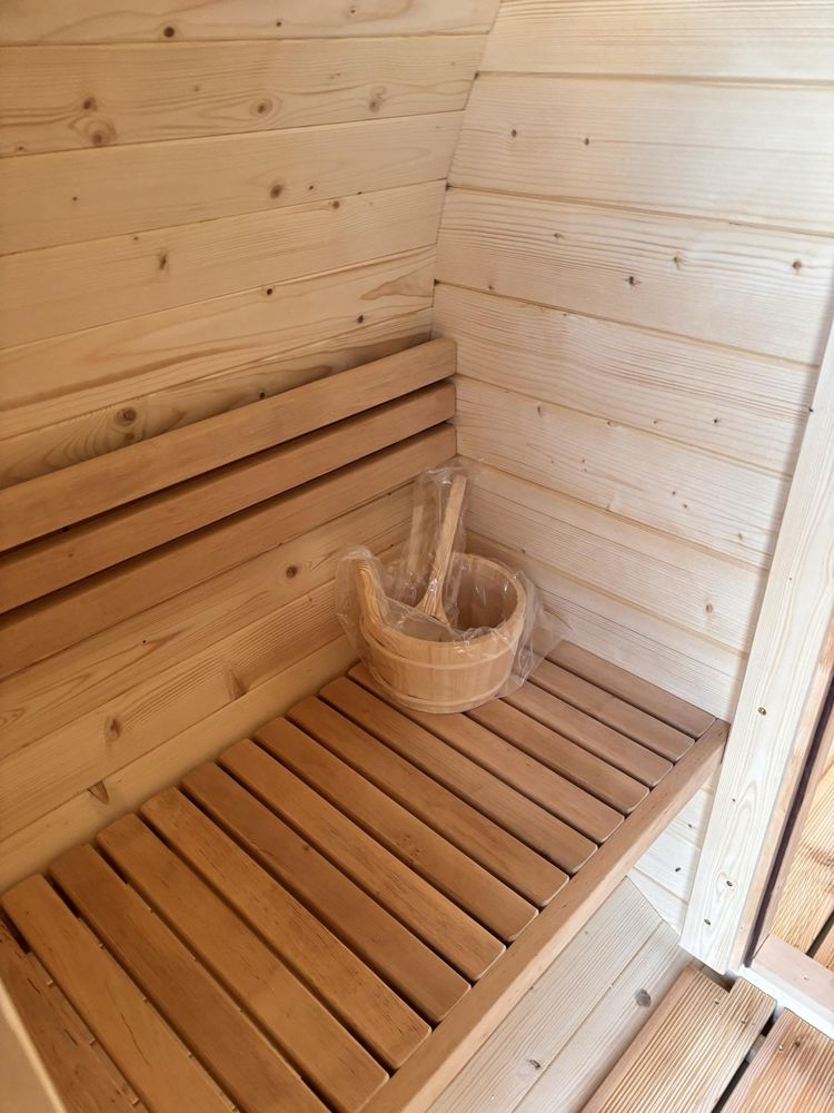Sauna 4m  + beczka po saunie