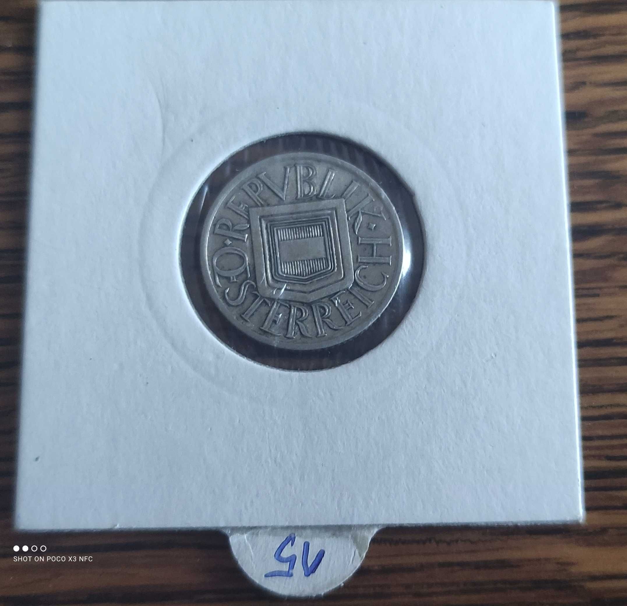 Moneta srebrna Holandia 25 centów cents 1918 rok ładna srebro ag