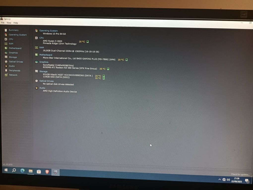 PC gamer Ryzen 5 com RX 580