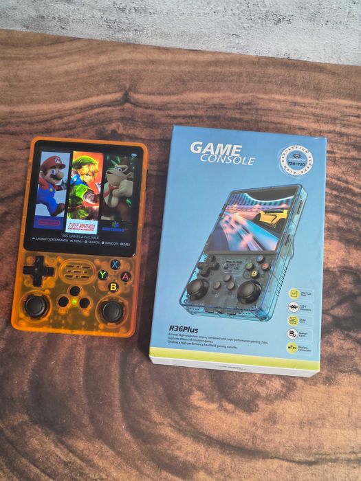 Consola R36S Plus 128GB - 20000 Jogos Incluídos
