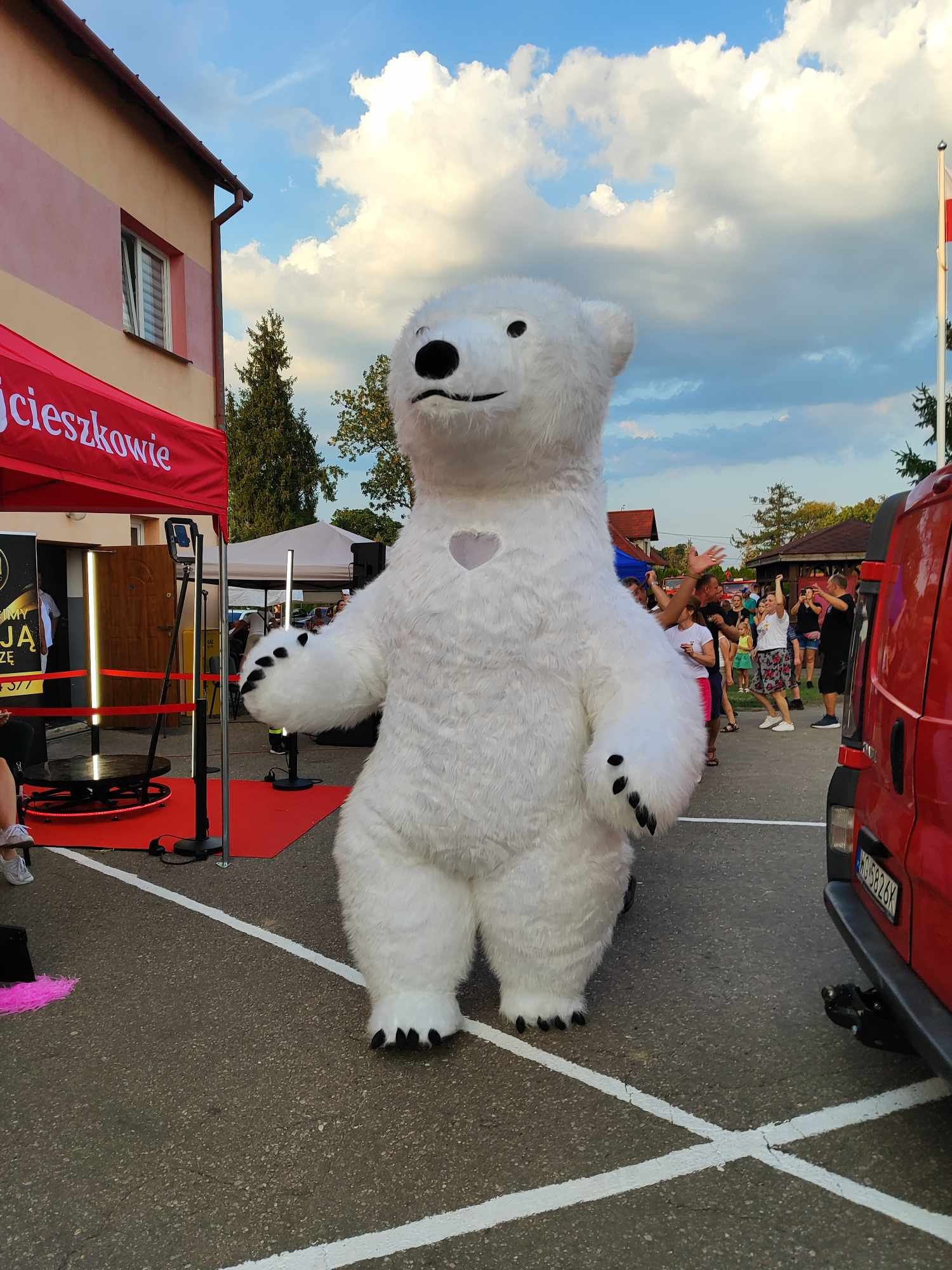 Biały Miś XXL, duży Miś 2,6 m