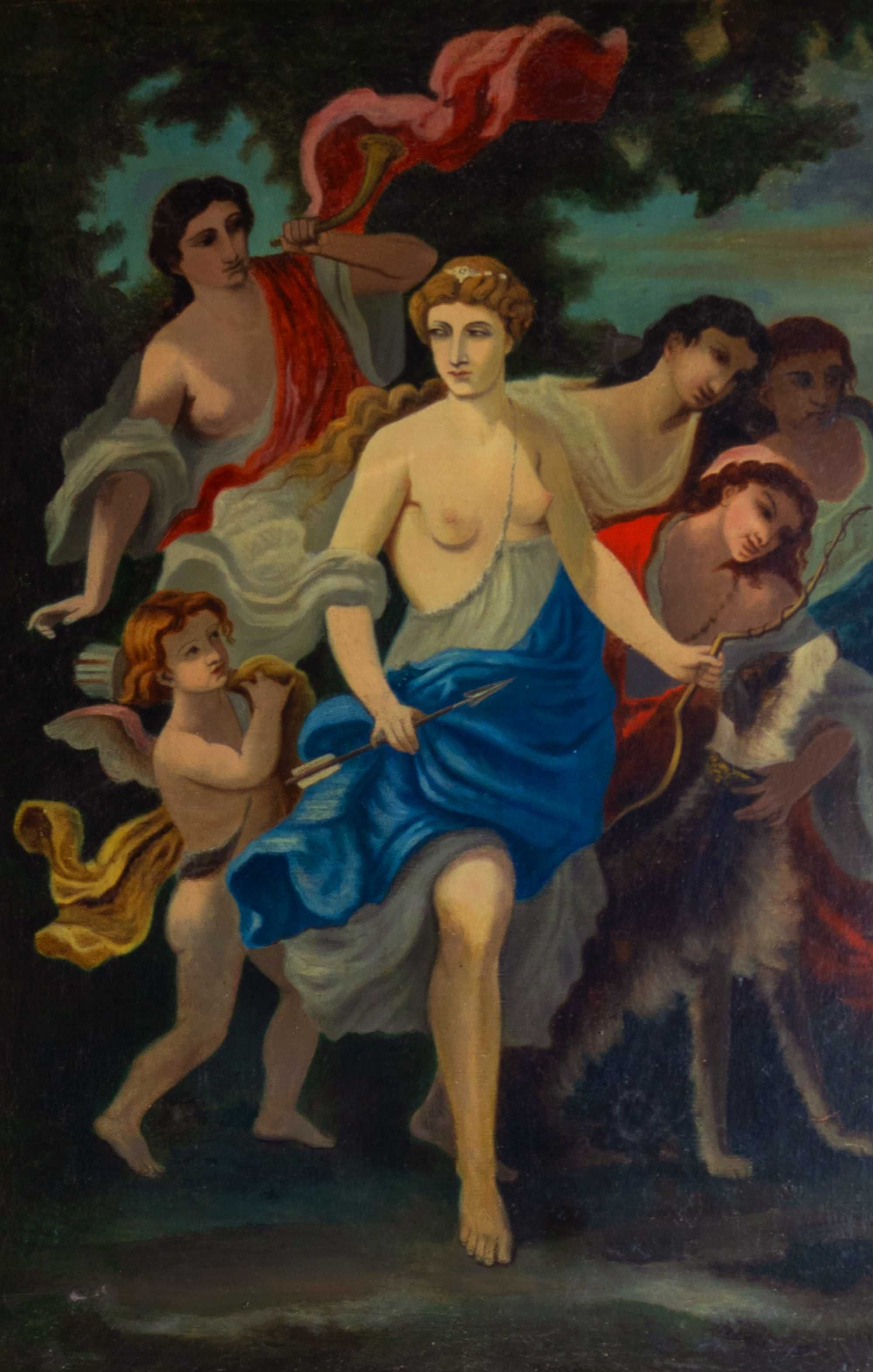 Pintura deusa Diana Urania Calíope Neoclássico | século XIX