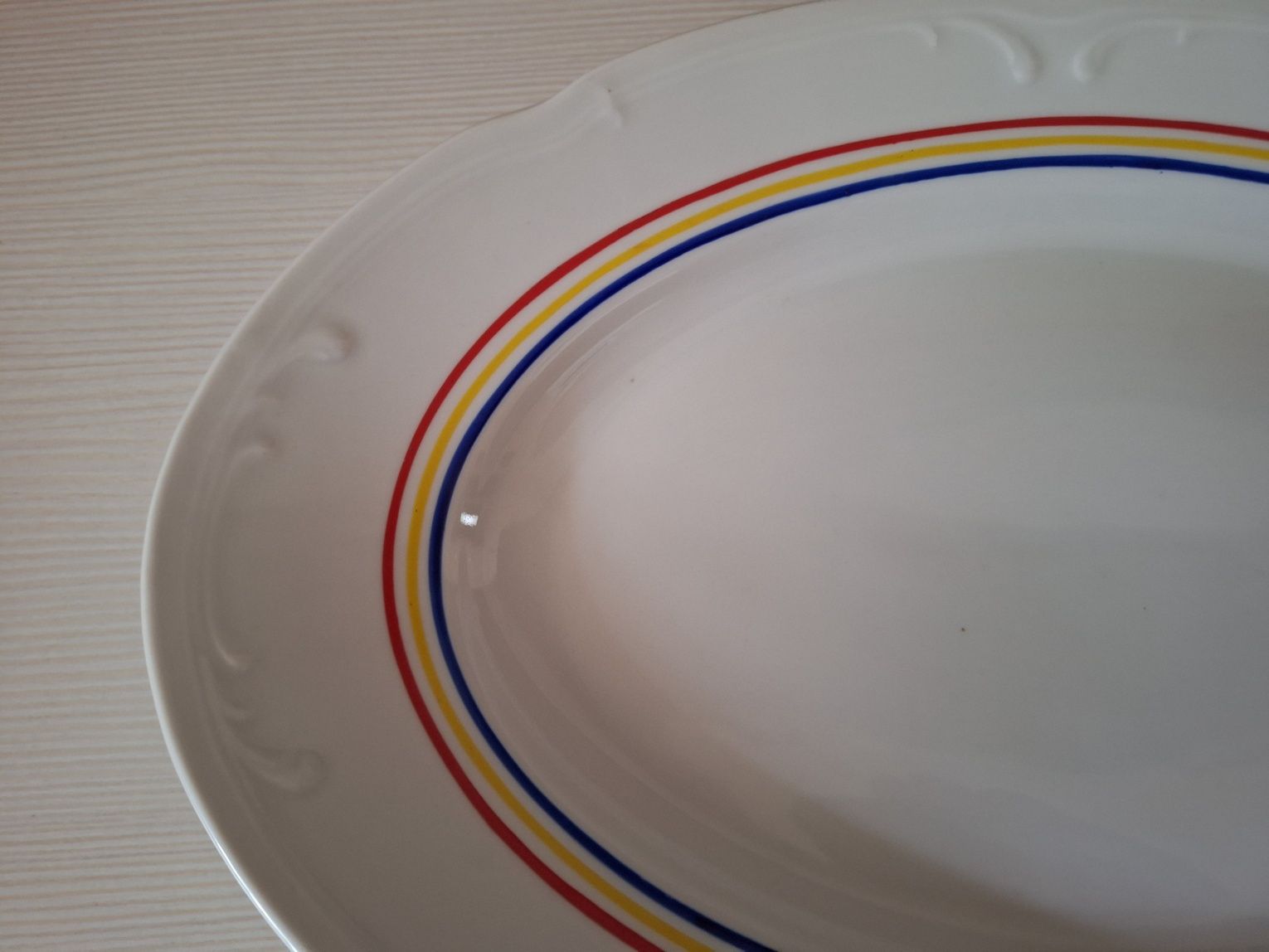 Półmisek porcelanowy Włocławek porcelana talerz duży retro PRL