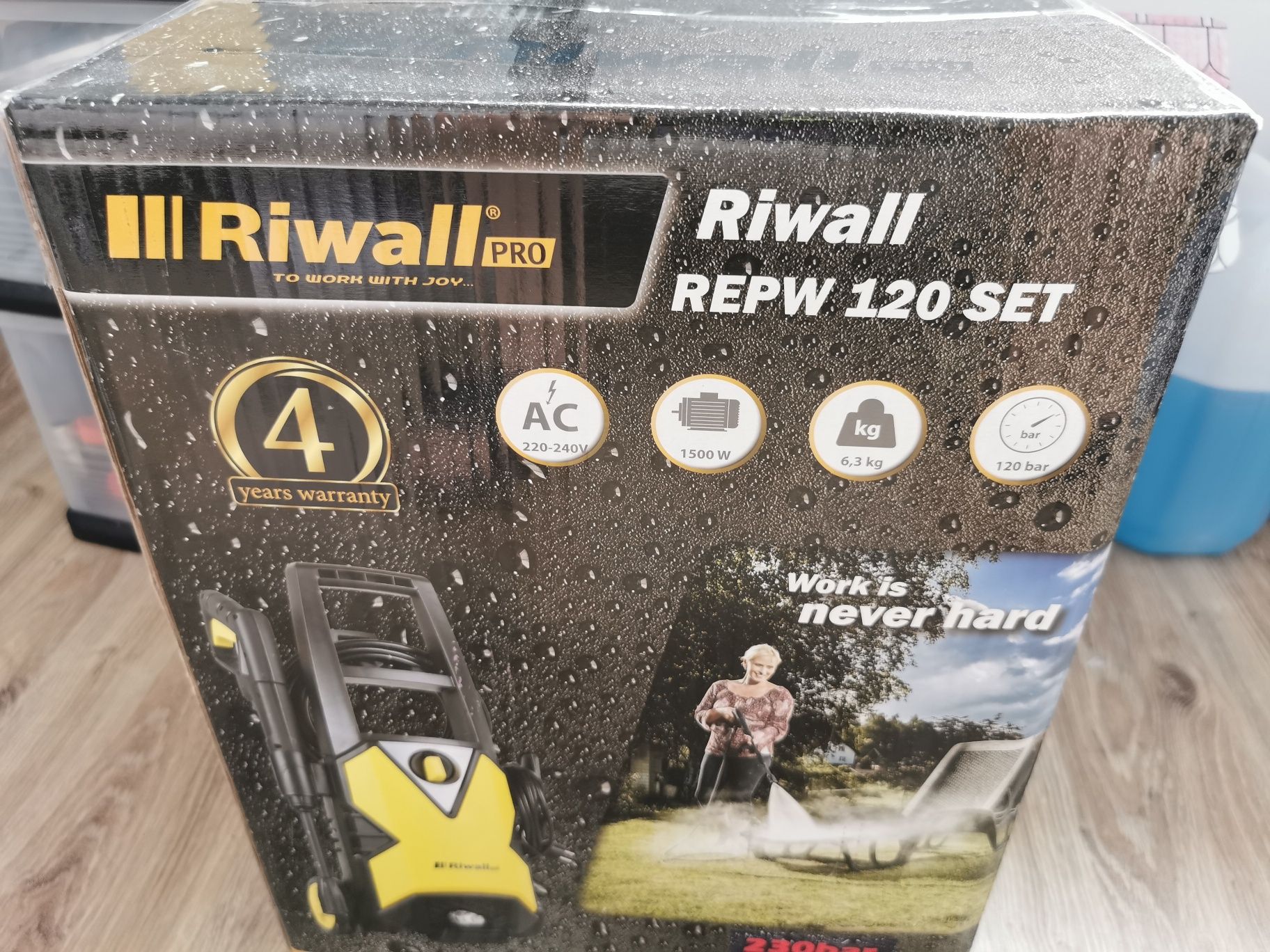 Myjka Riwall pro repw 120 set nowa