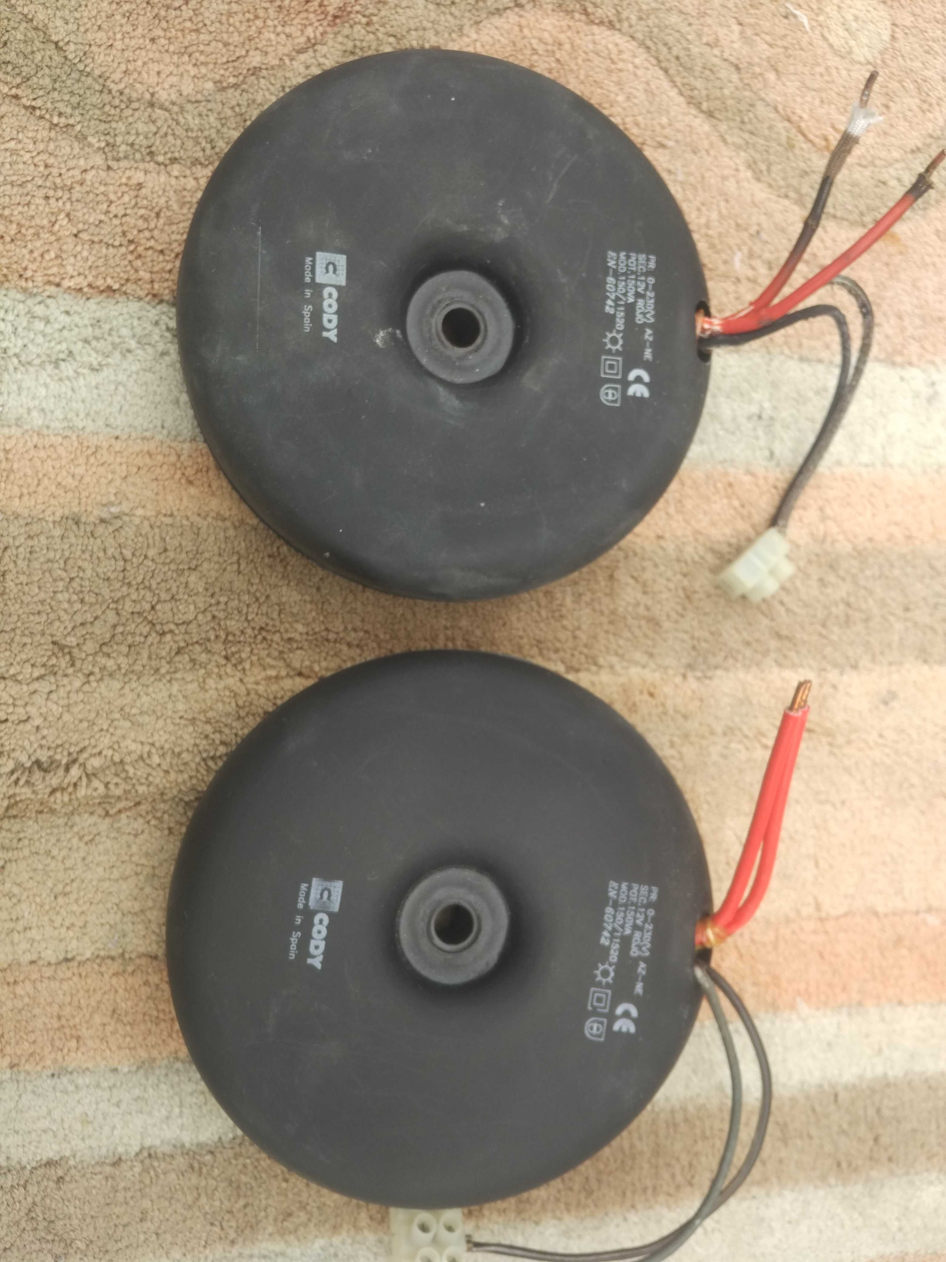 Vendo 2 transformadores toroidal 12 volts 150 va