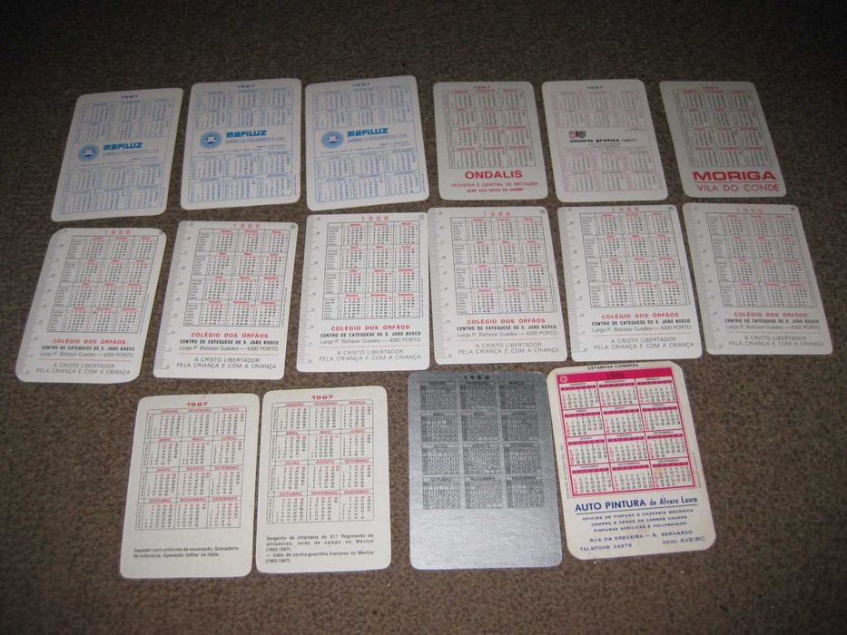 16 Calendários de "Trajes e Fardas" Impecáveis!