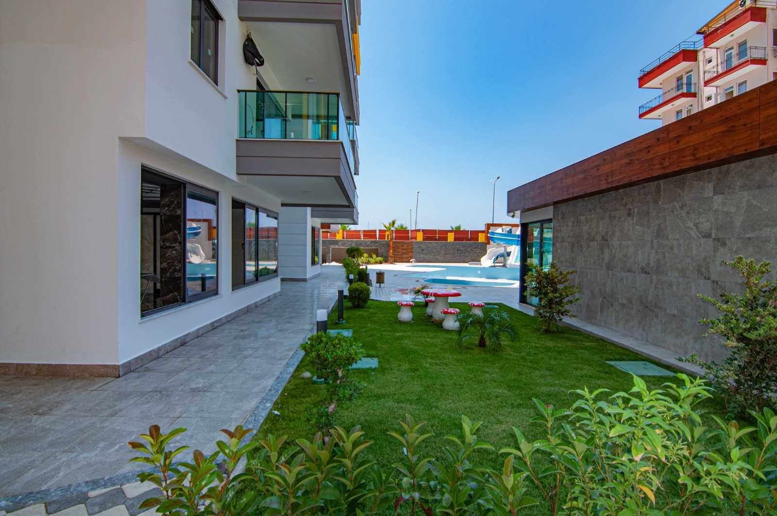 Люкс Квартира 90м2/Апартамент 2+1 от моря 50м под ВНЖ Алания Турция.LY