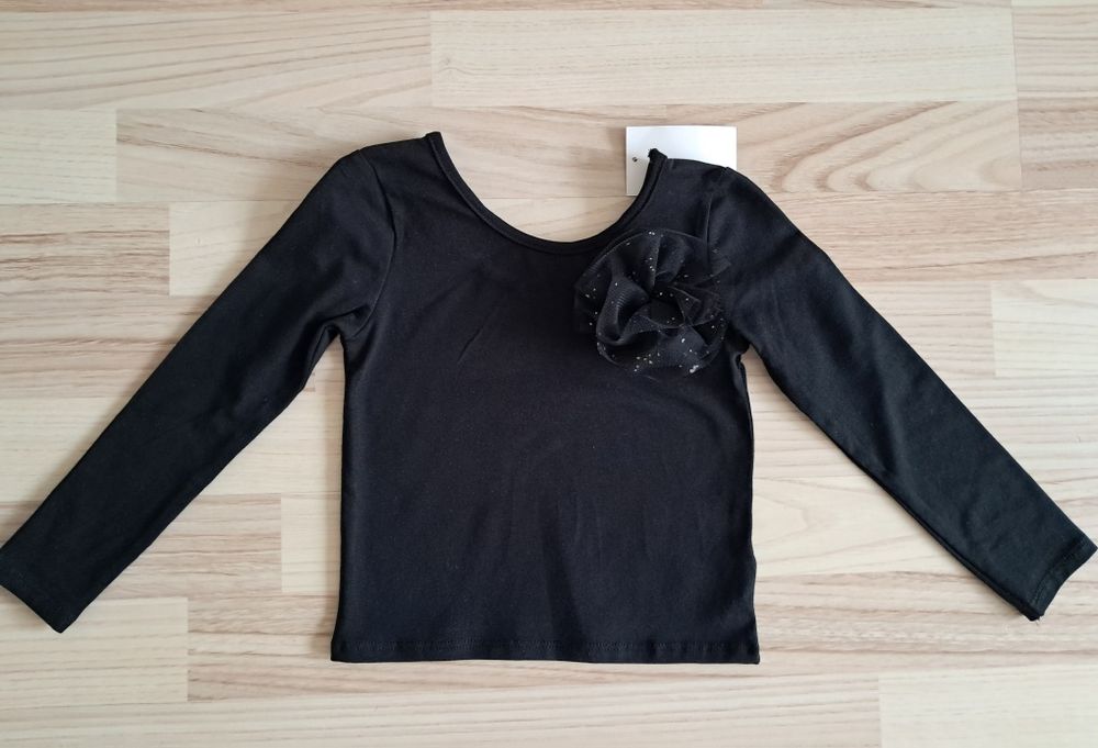 Czarna bluzka H&M rozm. 98-104